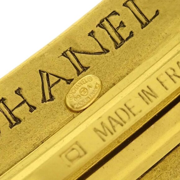 Chanel Hair Clip Barrette Hair Accessories Gold 99A 125145 main image 4